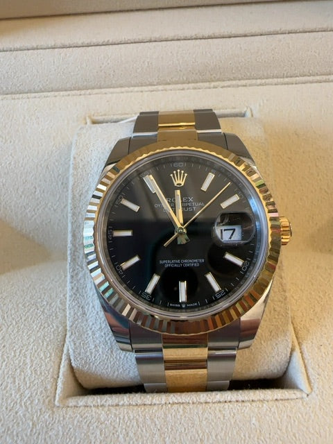 Rolex Datejust Two Tone 41 MM Fluted Bezel