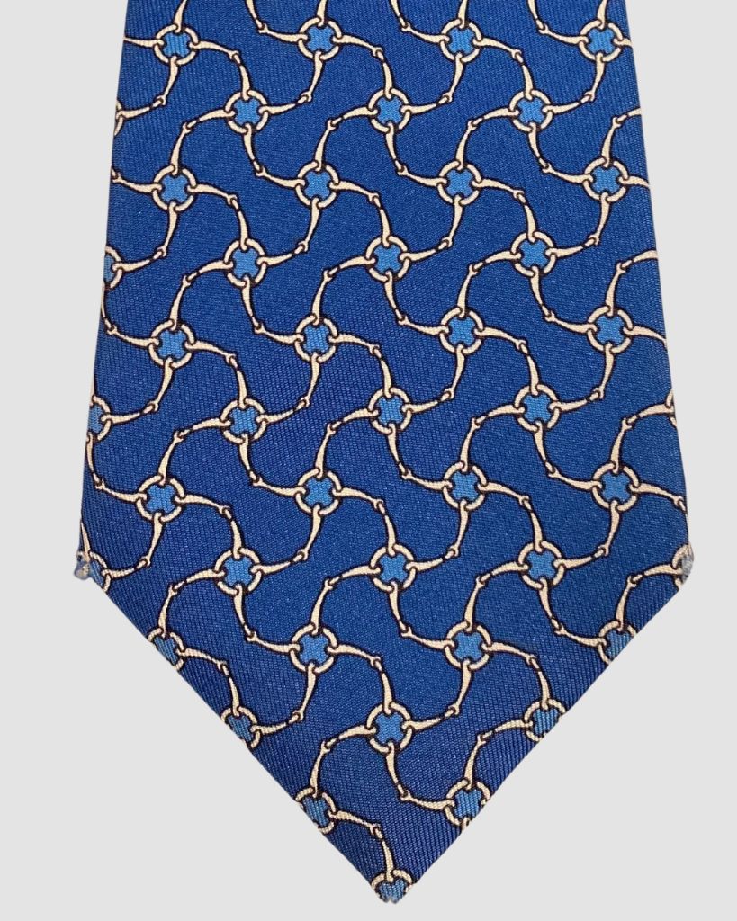 Hermes Blue Tie