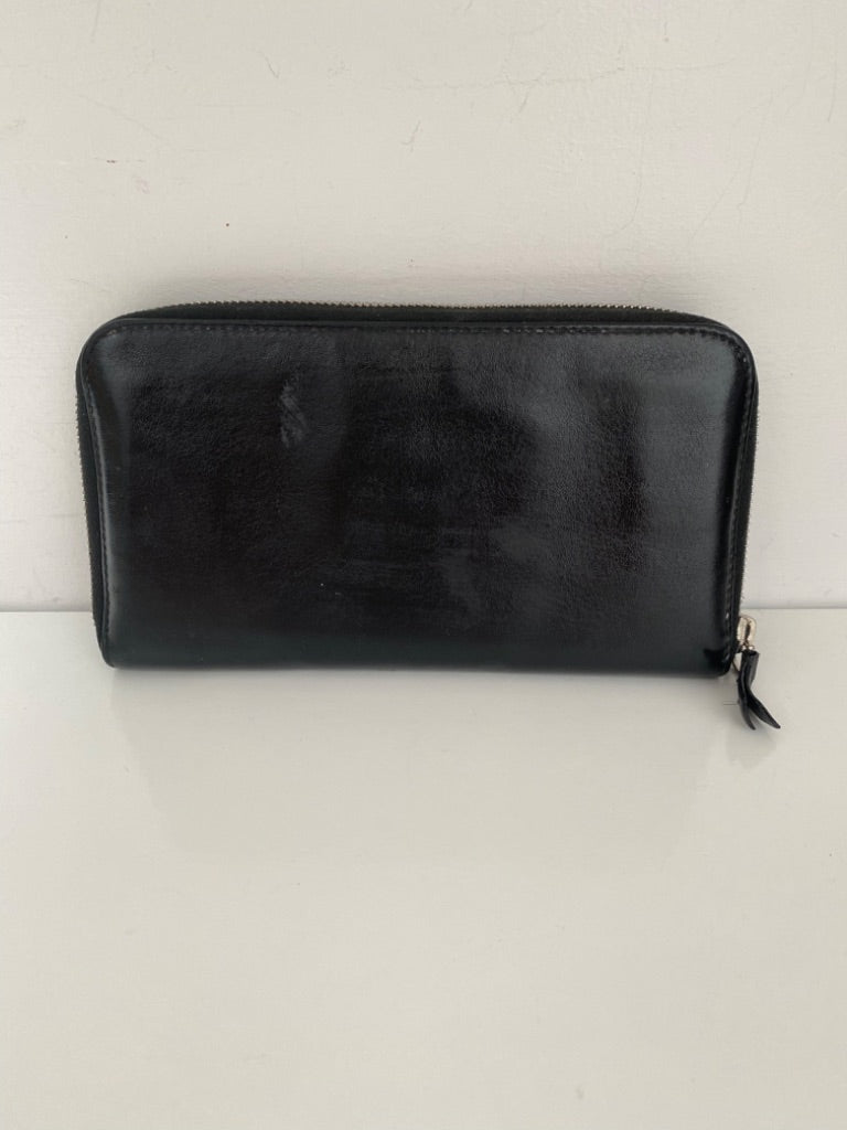 Black Balenciaga Logo Wallet