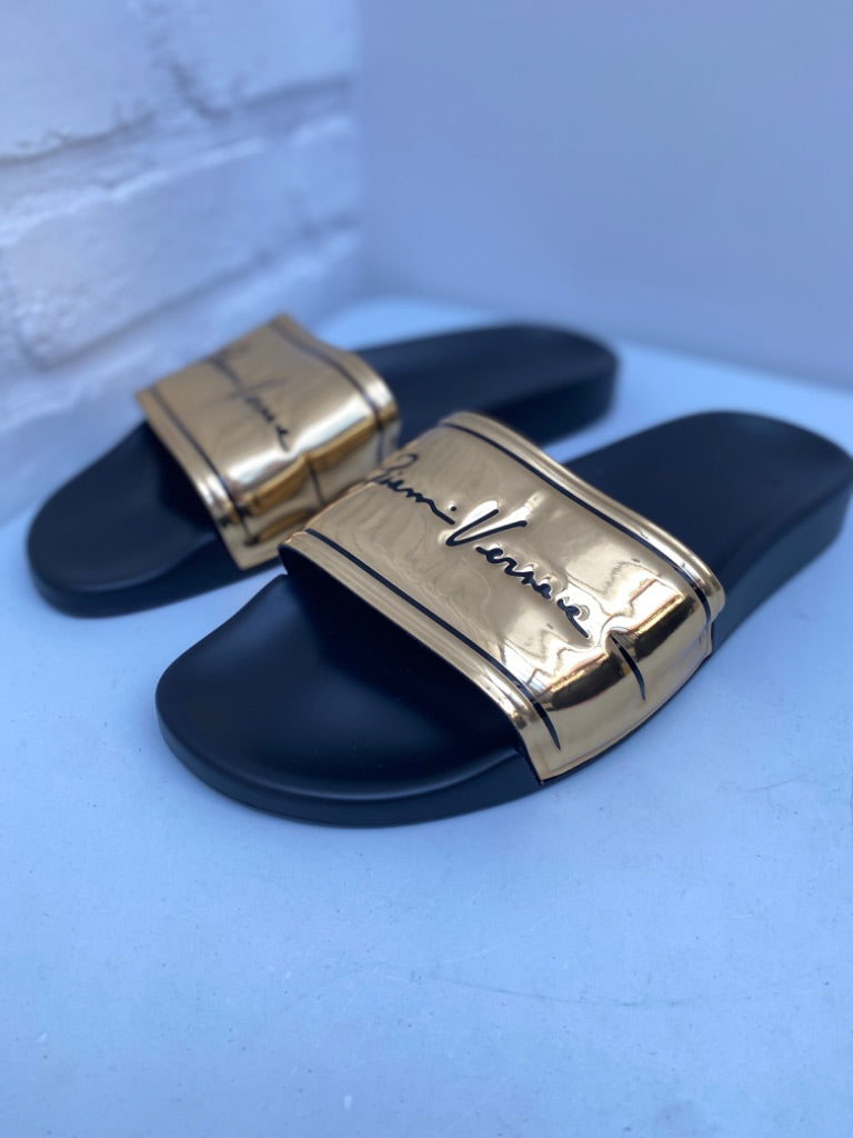 Versace Gold Slides