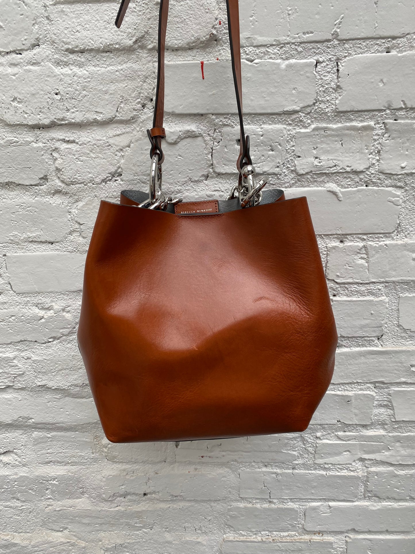 Rebecca Minkoff Brown Leather Bucket Bag