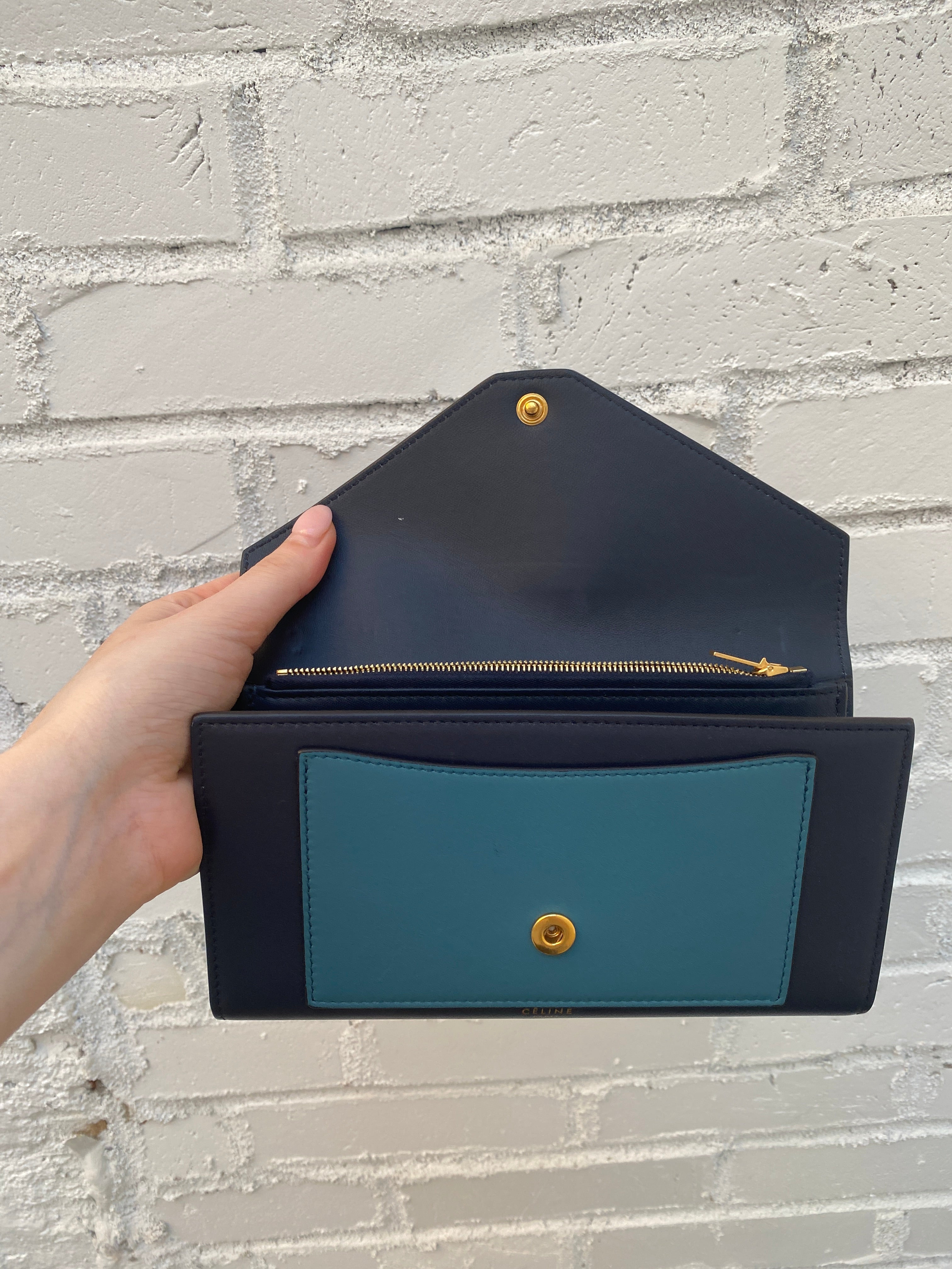 Celine envelope outlet wallet